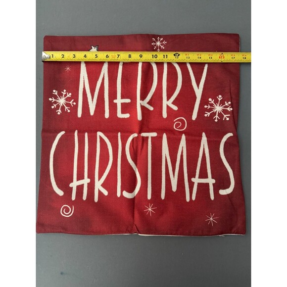 Christmas Throw Pillow Covers Christmas Decorations 18in x 18in NEW (4pack) - Picture 4 of 9